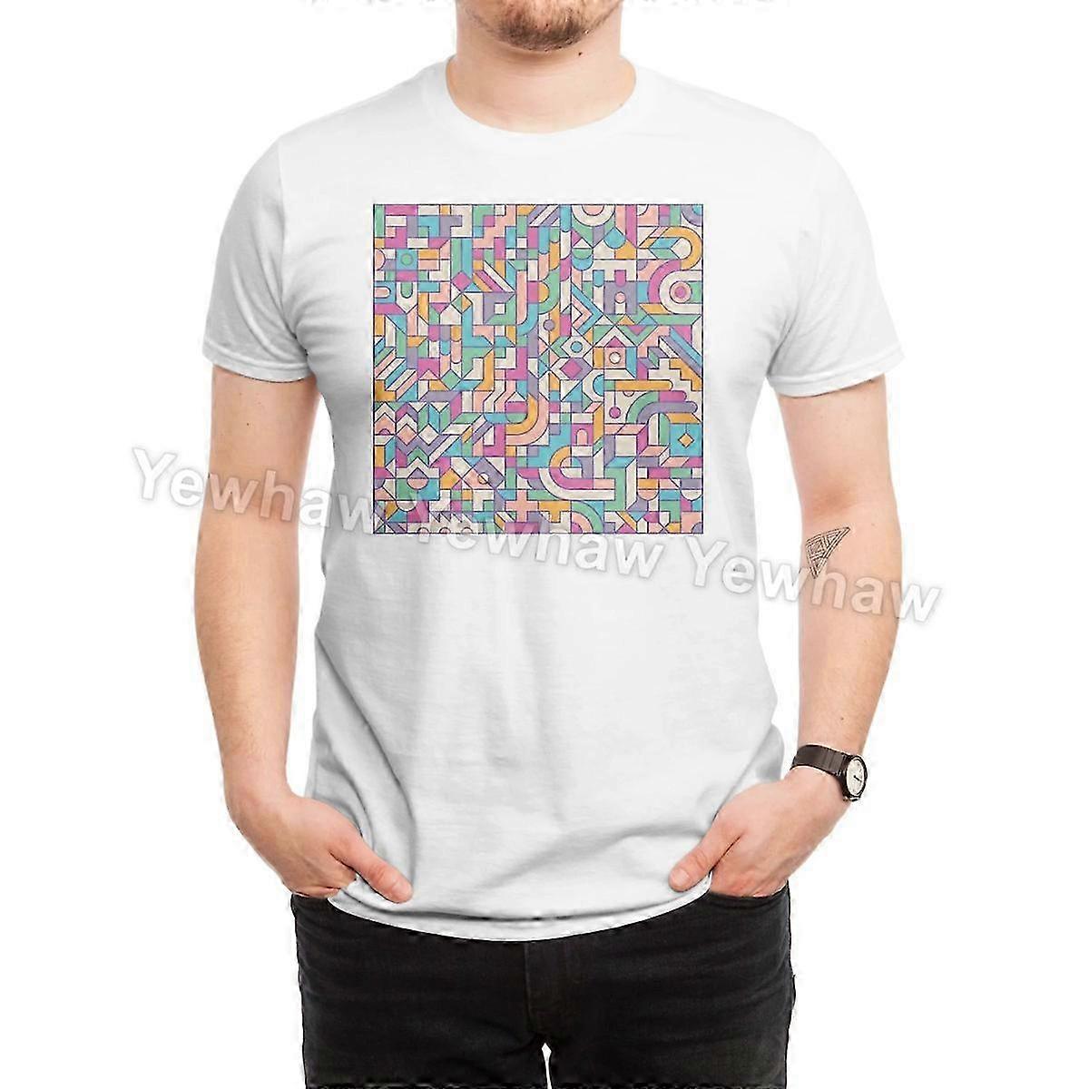 Tessellation T-Shirt geometric pattern vibrant colorful mid-century...