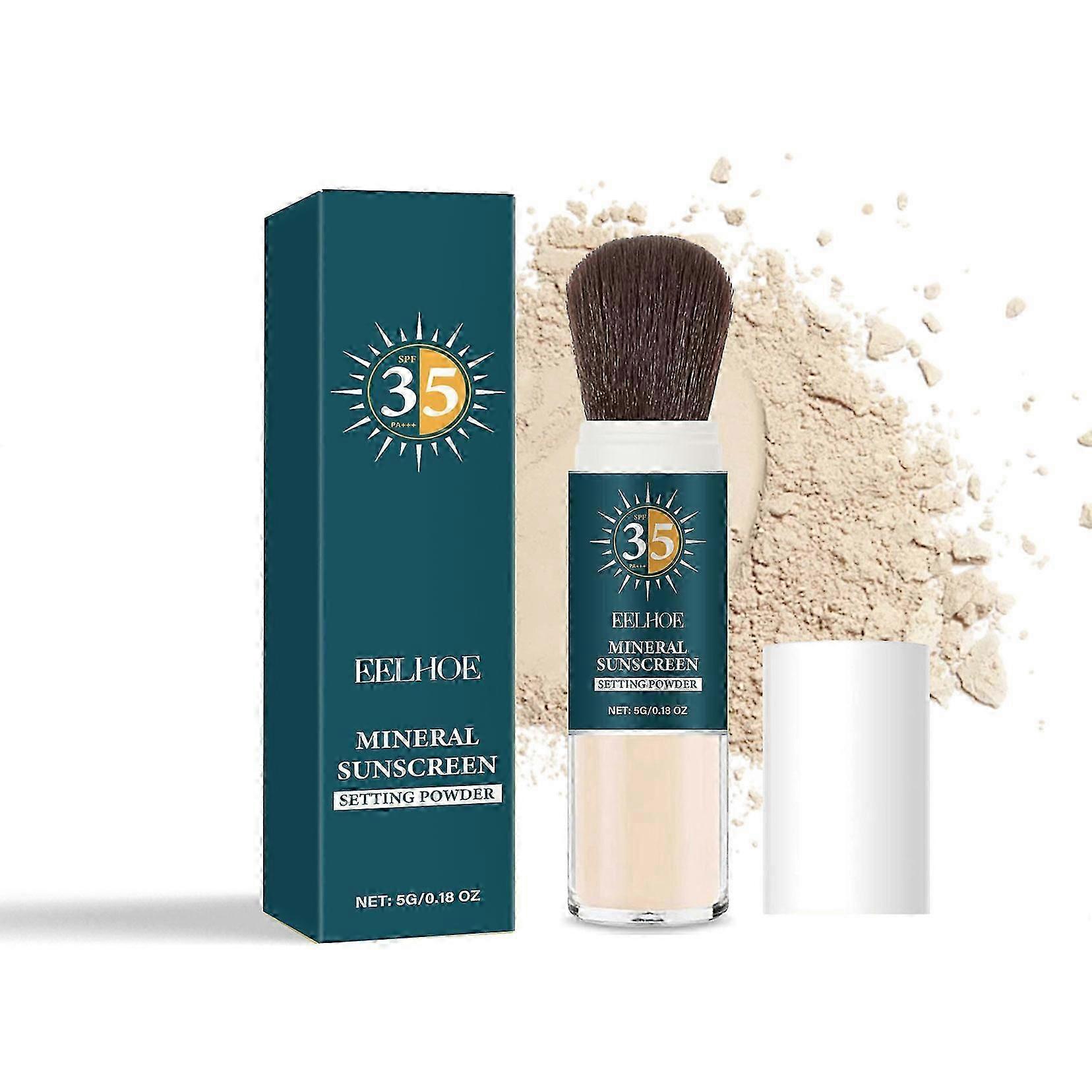 EELHOE Mineral Protective Setting Powder Long-Lasting Oil Control Moisturizing Lightweight Breathable Matte Protective Setting Powder