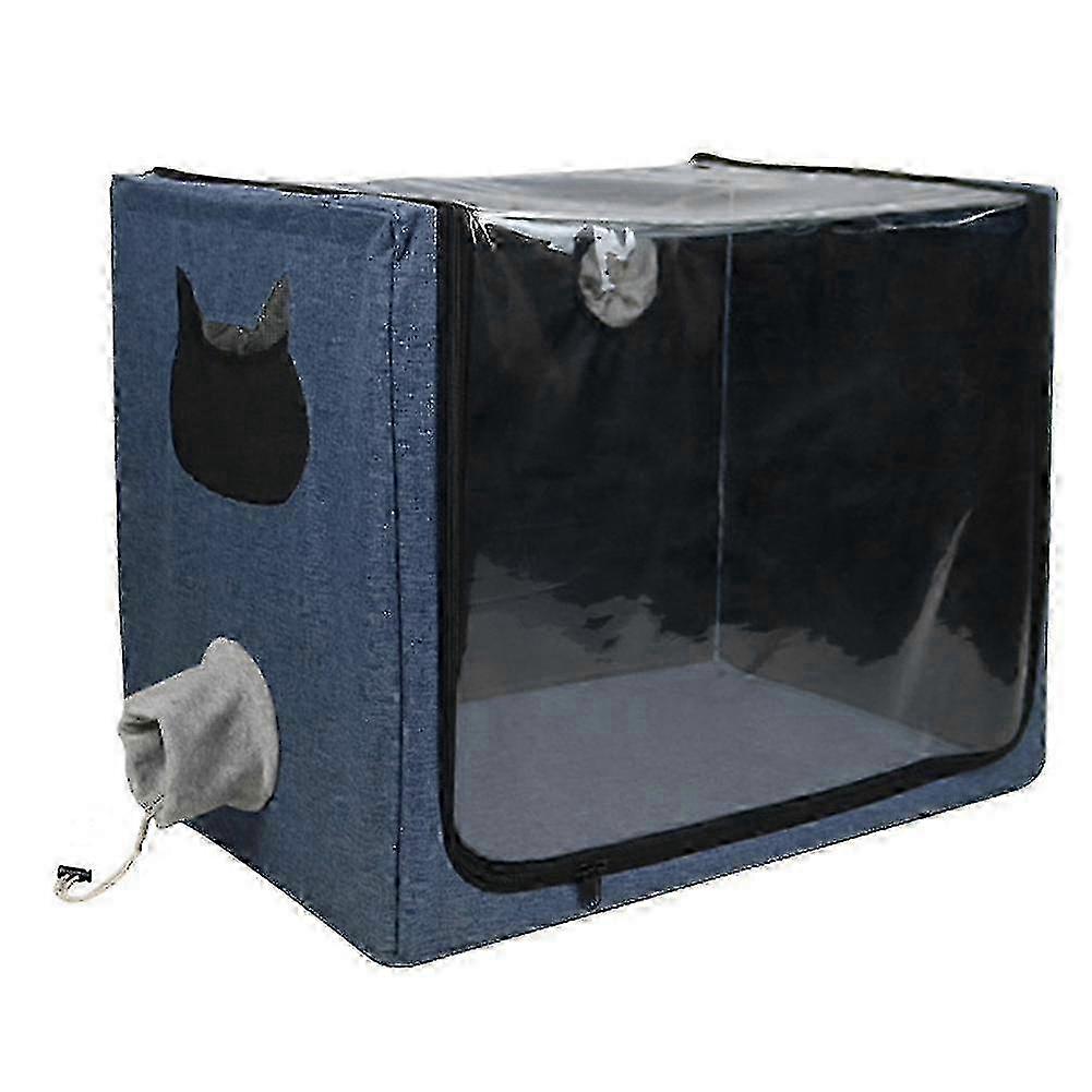 Oxygen cage for pets - Portable breathing box for dogs and cats with atomization function