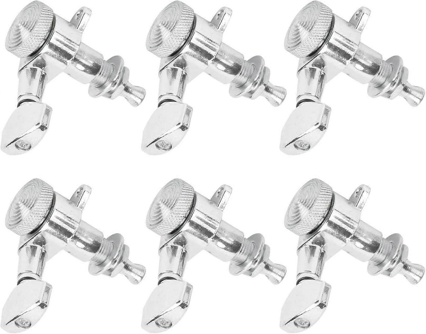 6Pcs Locking Guitar String Tuning Peg,Metal Electric Sealed Tuner Head Key