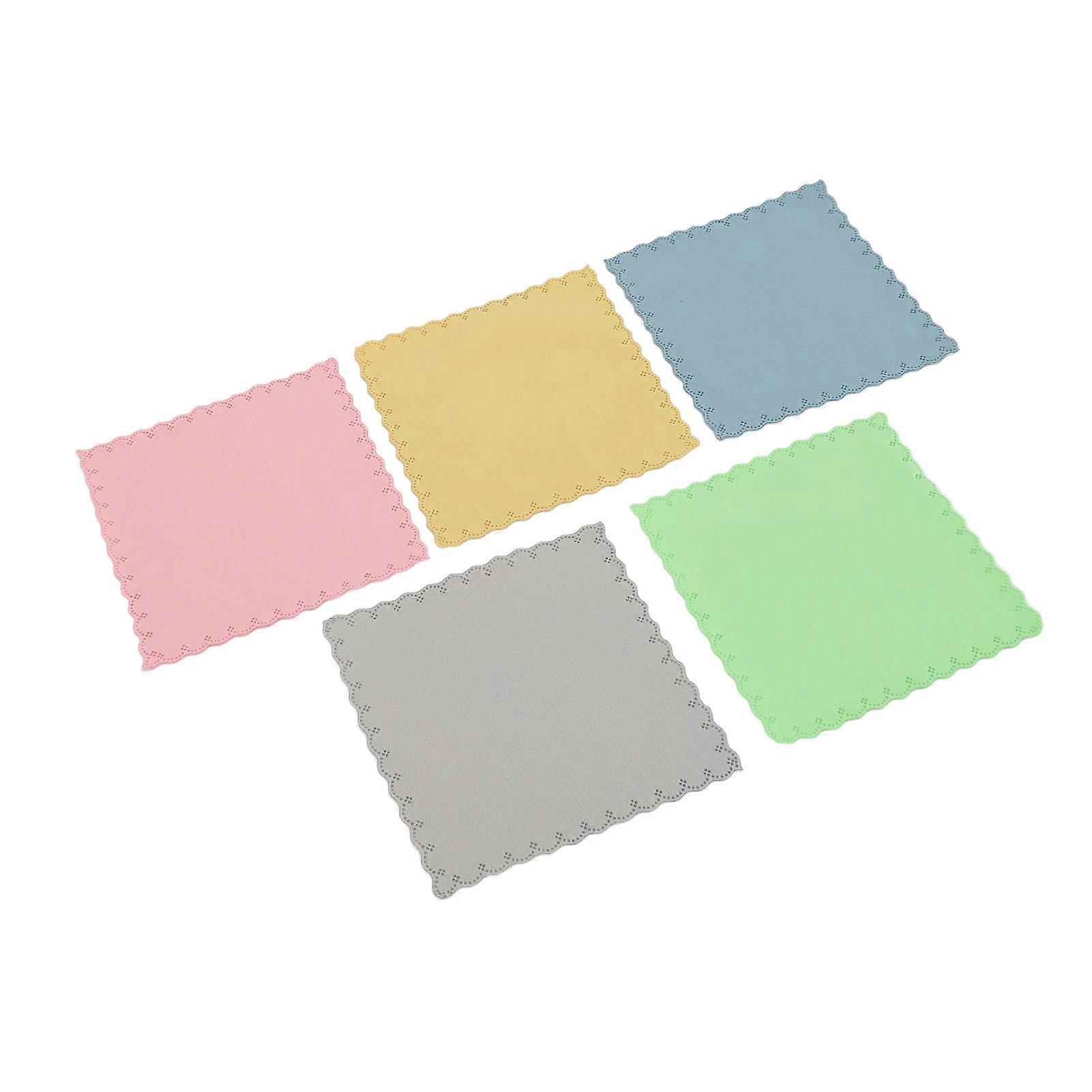 5PCS Double-Sided Velvet Ultrasonic Pattern Guitar Cleaning Cloth