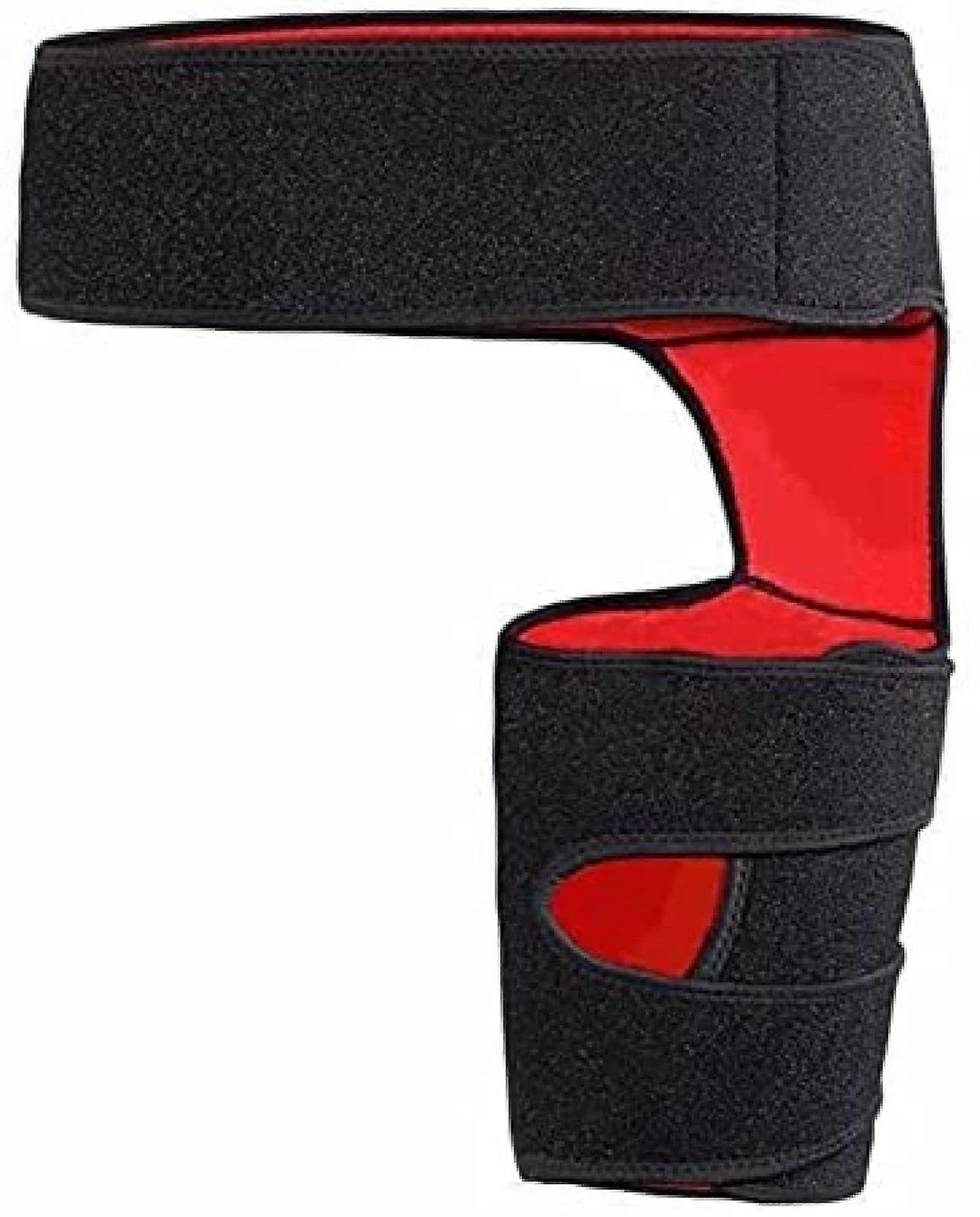 Hip Brace for Pain Relief, Adjustable Groin Support Wrap, Thigh Waist Protector for Arthritis and Strain, One Size