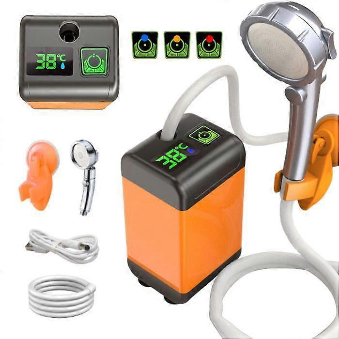 Portable Shower - PRUMYA - Electric Shower Pump - Smart Display - 7800mAh - 3 Speeds