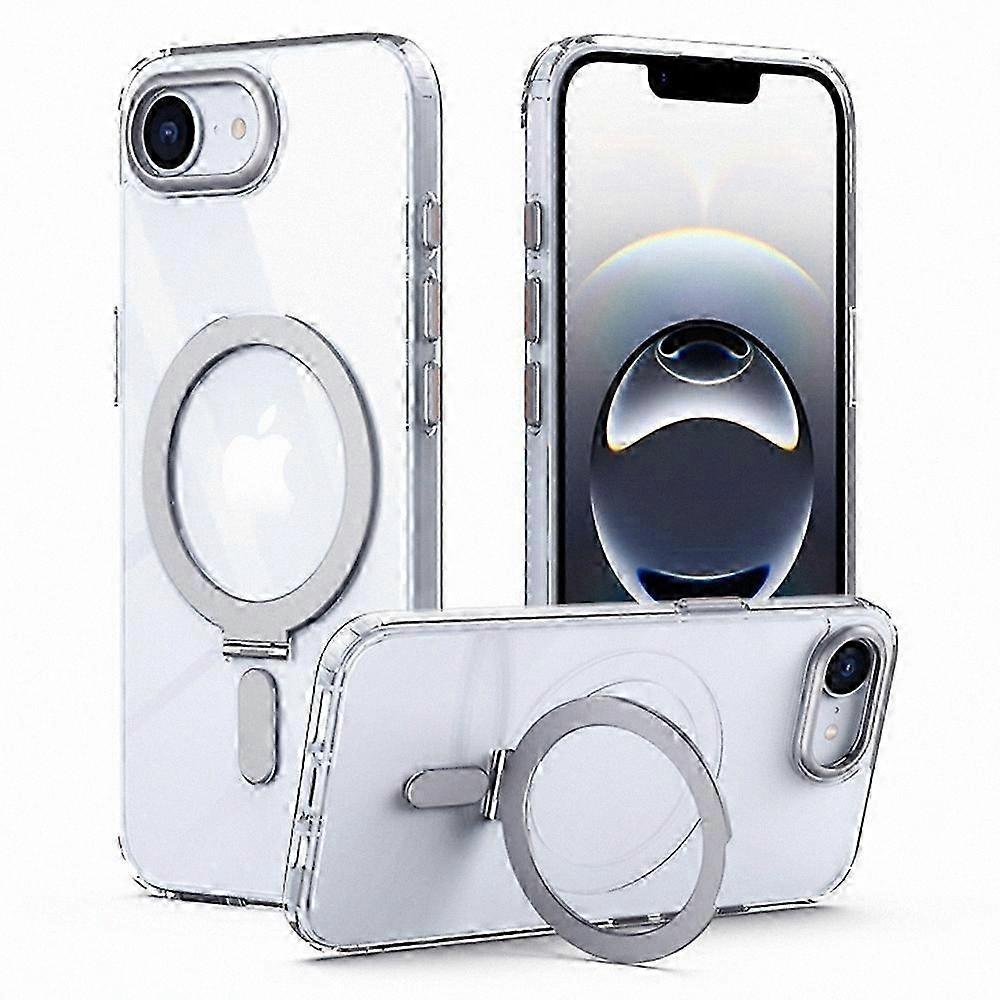 Enhanced Protection Phone Case with Magnetic Stand - TPU and Acrylic Build, Integrated Kickstand for Stability