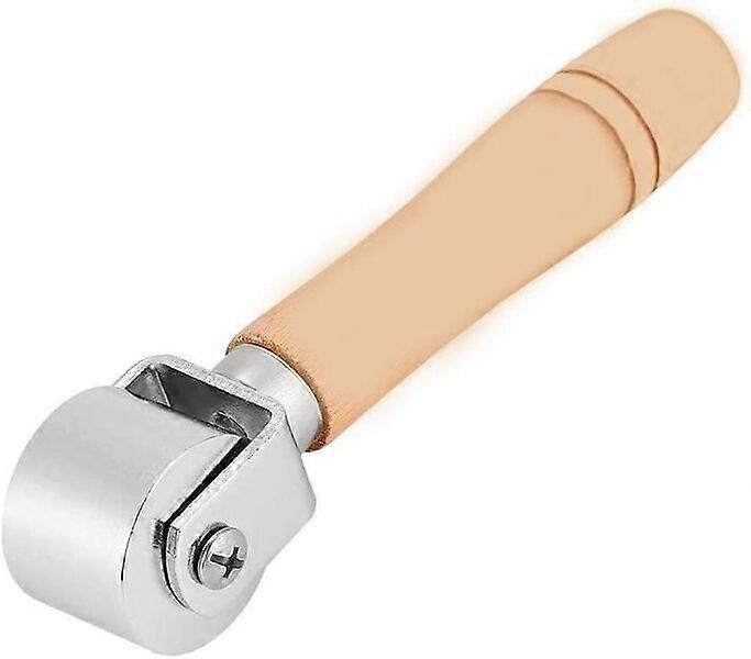 Leather press roller with wooden handle for good hand feeling, suitable for leather gluing