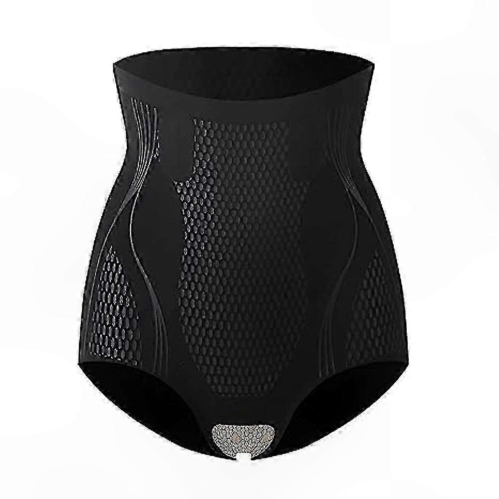 High-Waisted Slimming Shapewear Briefs with Tummy Control and Breathable Design for Women