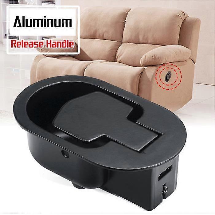 Release Lever Handle for Sofa Recliner Chair - T4W Black - Aluminum - Multi-function