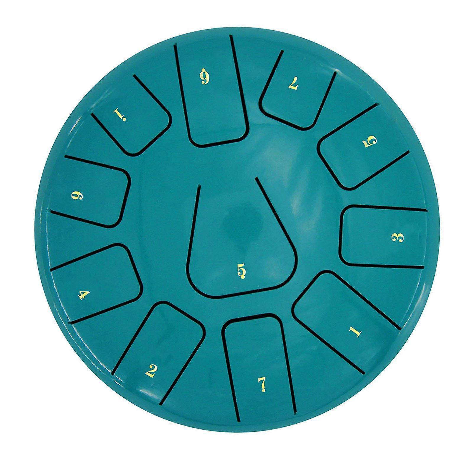 8 Inch 11-Note Steel Tongue Drum Kit with Mallets & Bag