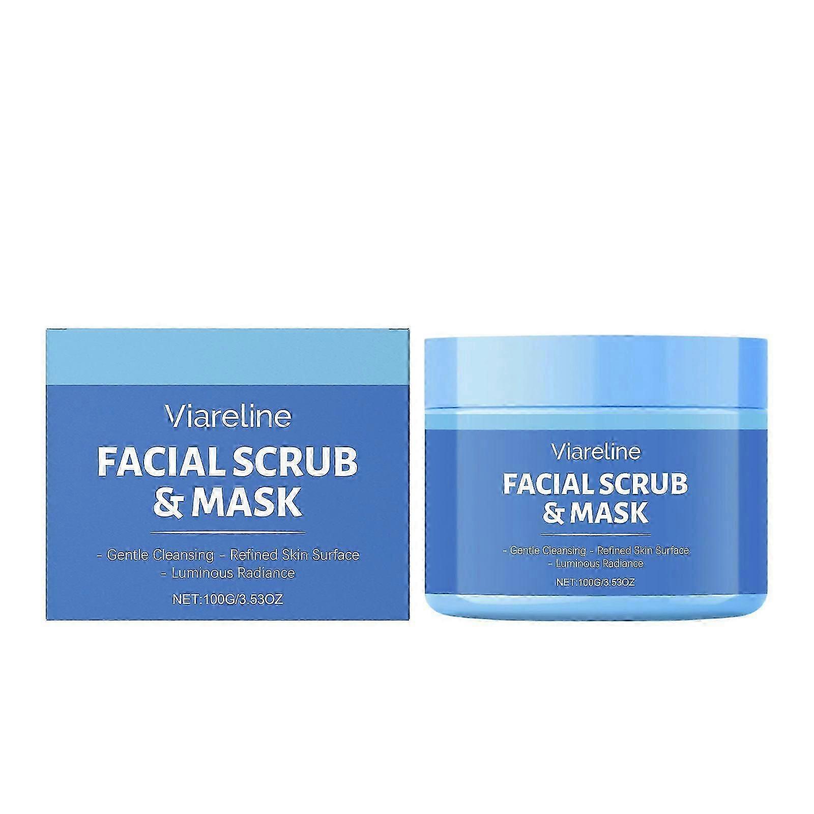 Face Scrub, Exfoliating Face Wash, with Natural Pumice, Peptides & Botanical Extracts, Hydrating, Moisturizing, Facial Exfoliator for Smooth and Refre
