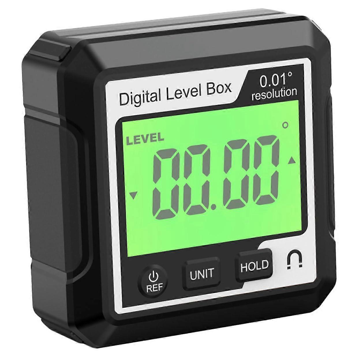 Digital Level Protractor Inclinometer With Magnetic Base 90Degree Angle Gauge BatteryOperated For Carpentry And DIY