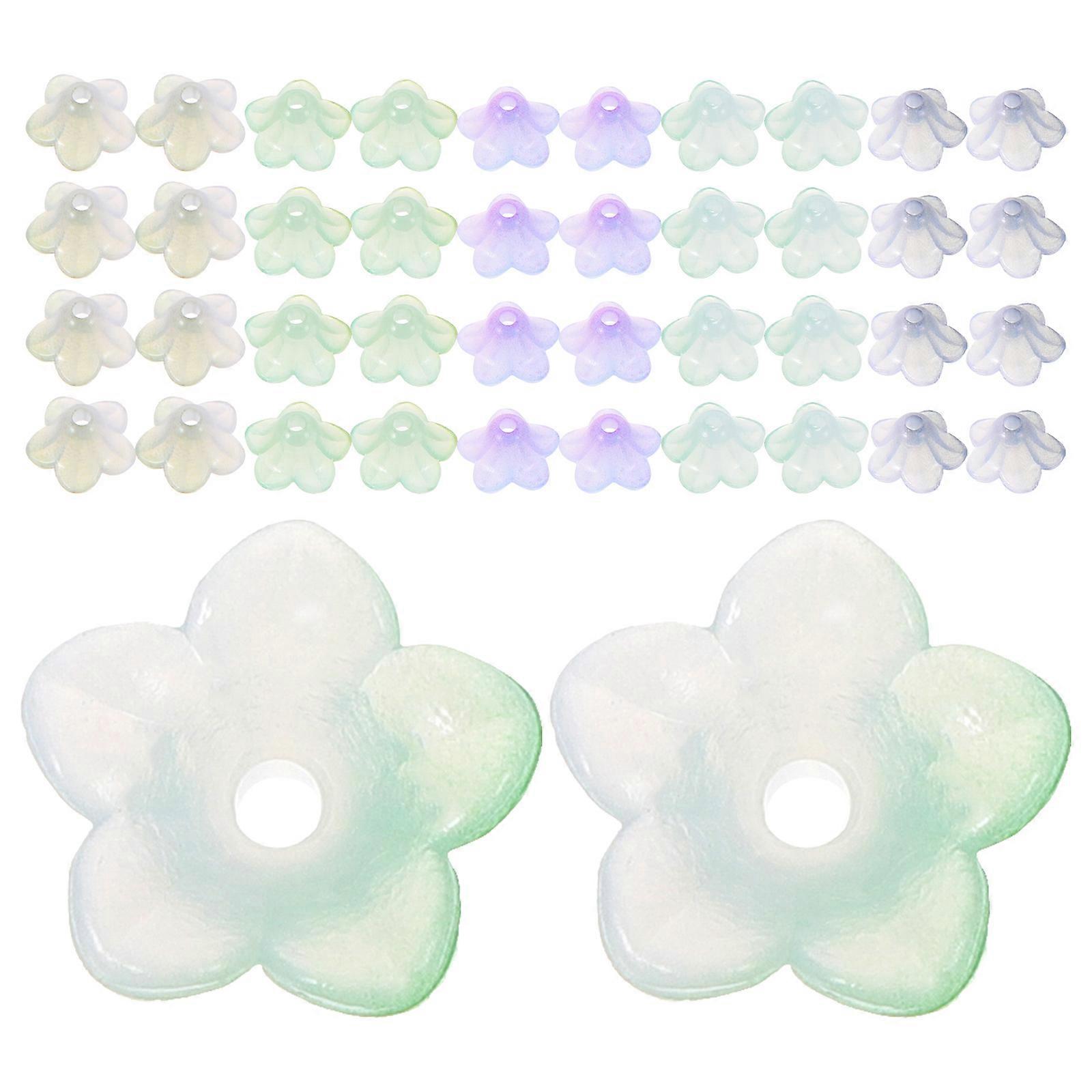 Flower Beads Acrylic Loose Beads for Jewelry Making 2500Pcs Set