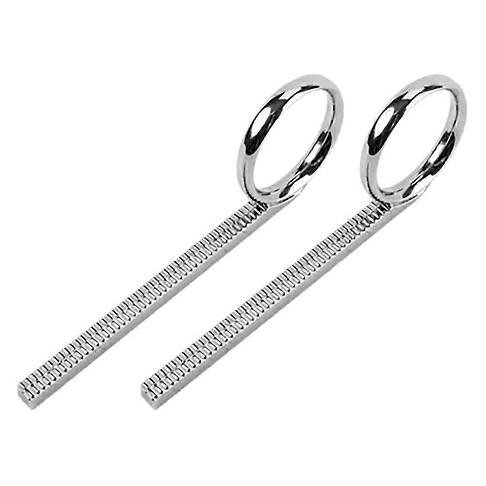 4Pcs Trumpet Valve Pull Ring for Finger Slide Repair Silver Instrument Kit