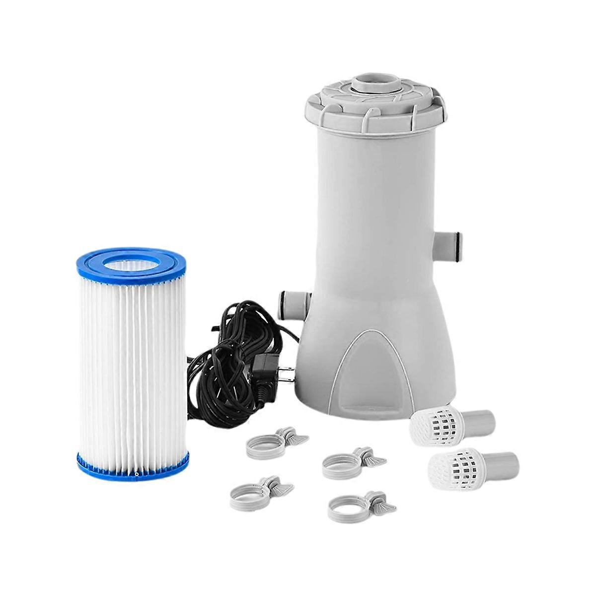 Pool Filter Pump for Above Ground Pools 1000 GAL Pump Rate Pool Filter Improved Circulation and Fil