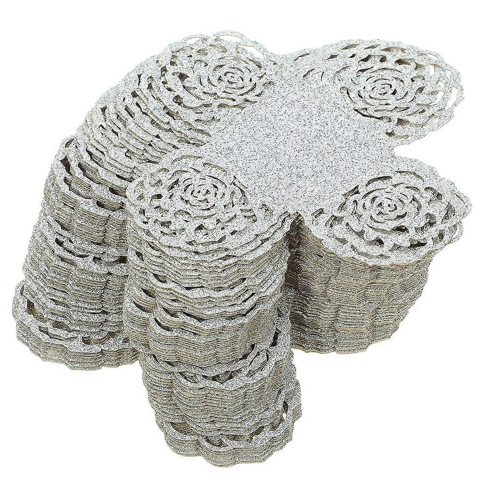 Chocolate Paper Liners Truffle Cups for Storage Use 100Pcs Silver Paper Candy Cups