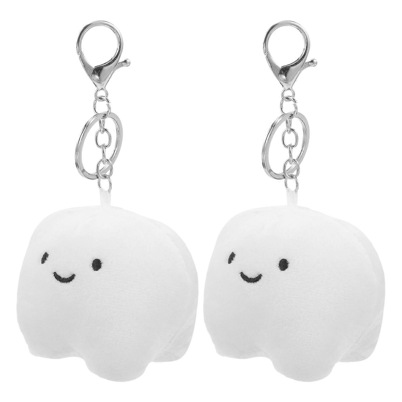 Plush Keychain Fluffy Keychain for Key Holding 10Pcs Cartoon Bag Charm