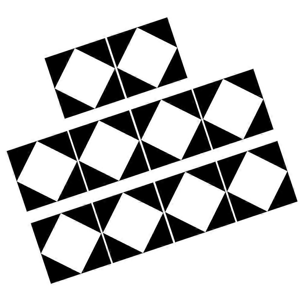 Waterproof Tile Sticker Floor Paste for Kitchen Bathroom Hotel Pp Material Non Slip 10Pcs