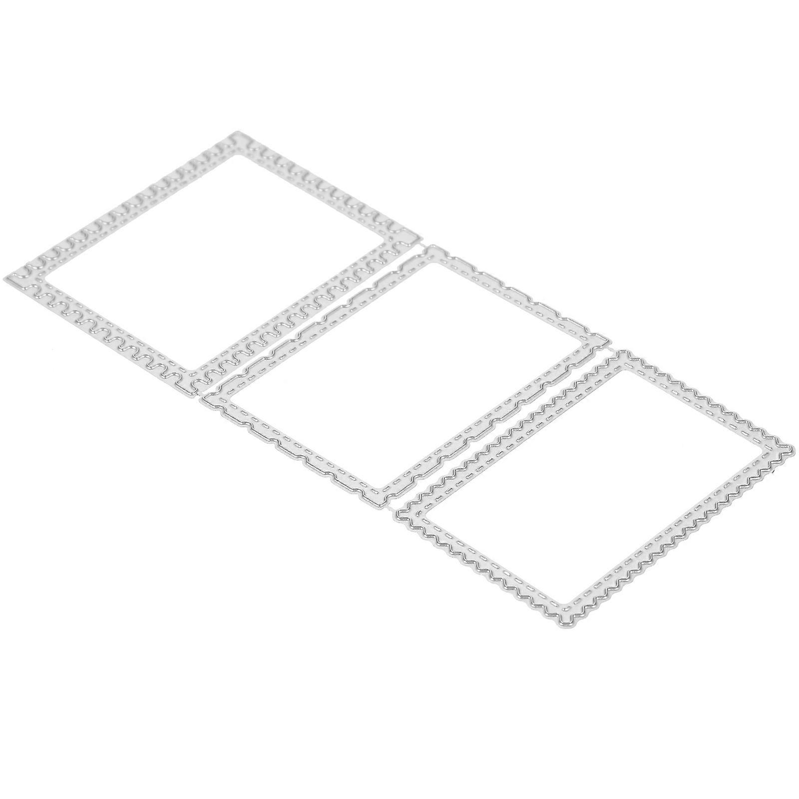Rectangle Frame Cutting Die For Scrapbooking Card Making Projects 0.1X6X13.2CM Silver 1Pack
