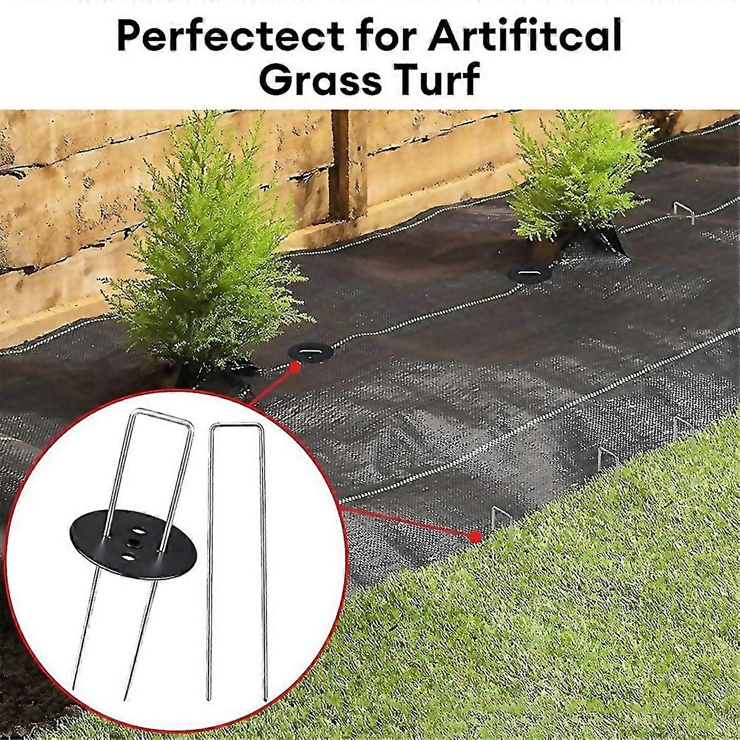 For 100pcs Planting Fixed Ground Spikes U Shaped Landscape Ground