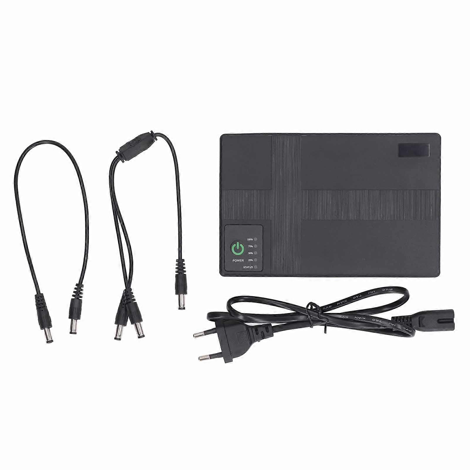 Batterie de secours UPS 10 400 mAh 5 V, 9 V, 12 V, 2 A, sortie POE 15 V, 24 V, 1A, alimentation sans interruption 85-265 V, prise UE