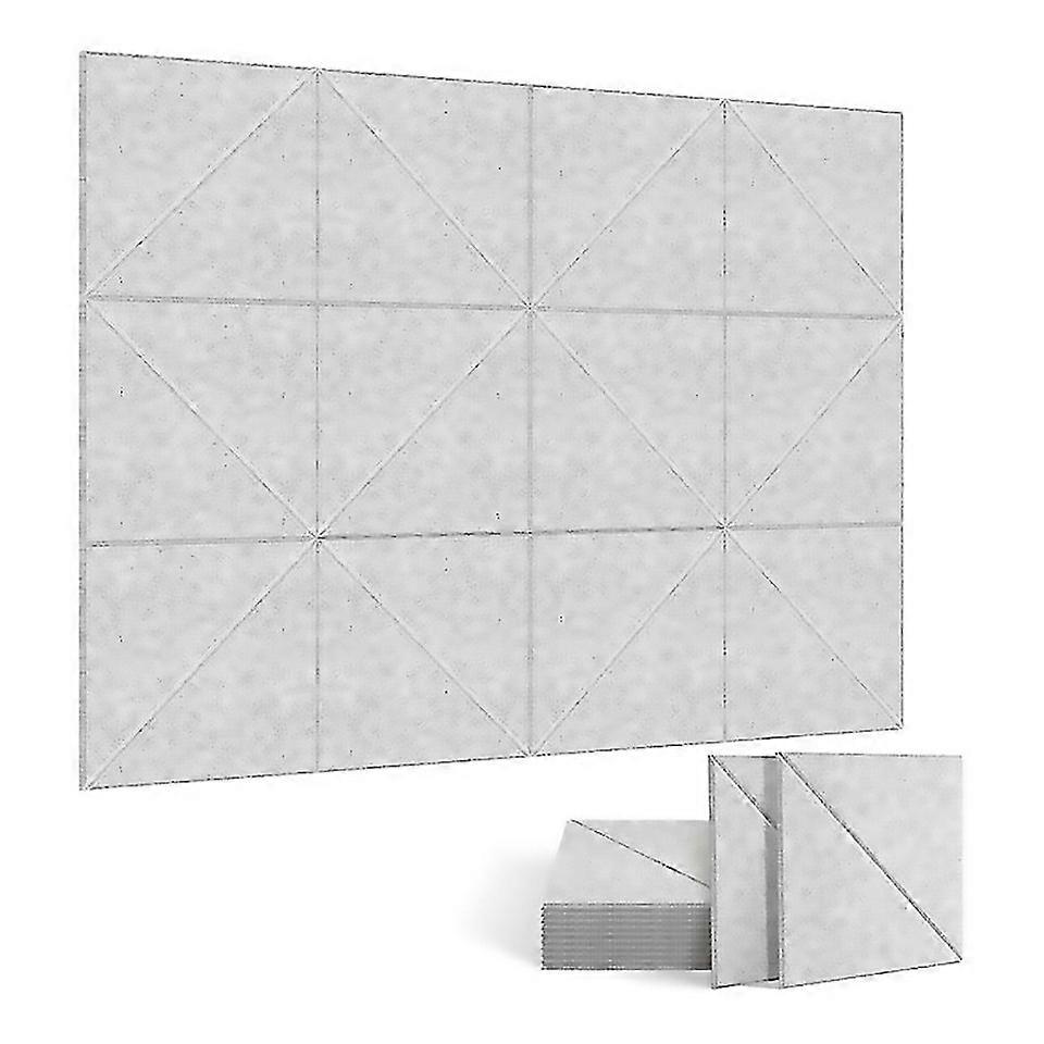 For 12 Pack Acoustic Panels Decorative Soundproofing Panelssilver Grey