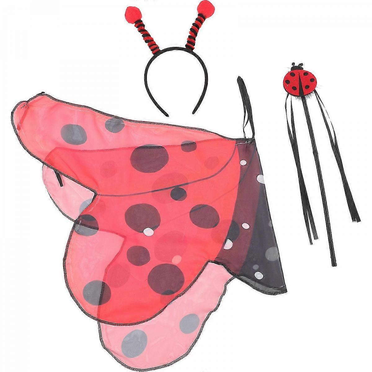 Ladybug Ears Headbands Costume Set for Party Use 1Set