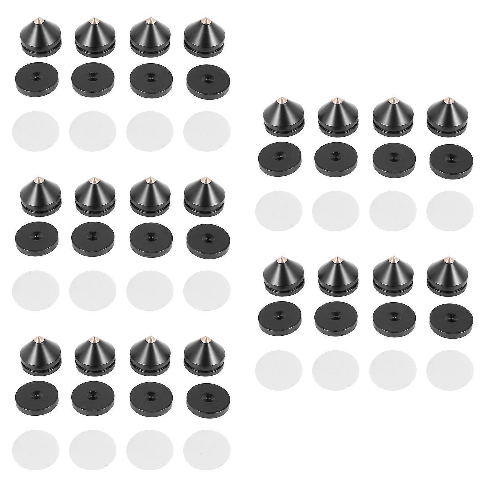 5 Sets Speaker Loudspeaker Spikes Stand Feets Turntable DIY Speaker Stand Shock Pin Nails and Pads A