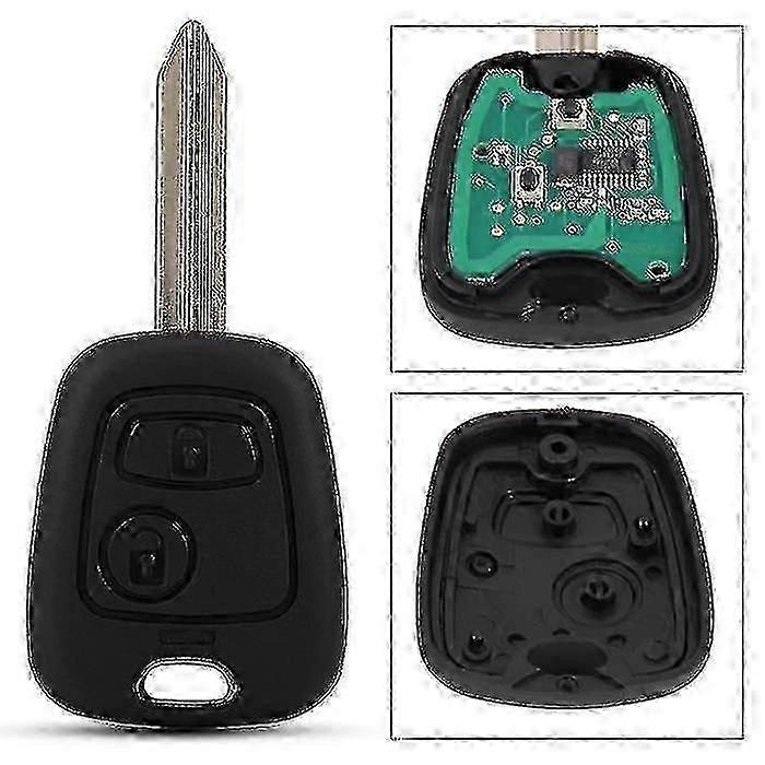 Car Key 2 Buttons Car Remote Key Fob 433mhz Id46 For Citroen Saxo Picasso Xsara Berlingo