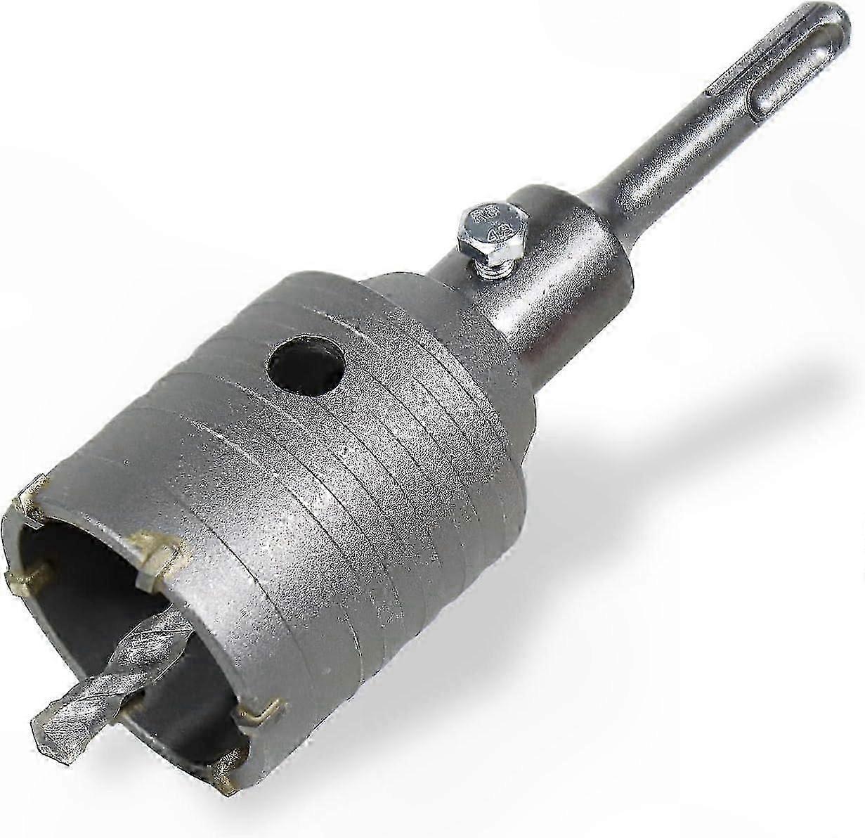 55mm Masonry Hole Saw with SDS Plus Adapter for Concrete and Brick Drilling, 8x110mm Cutting Depth