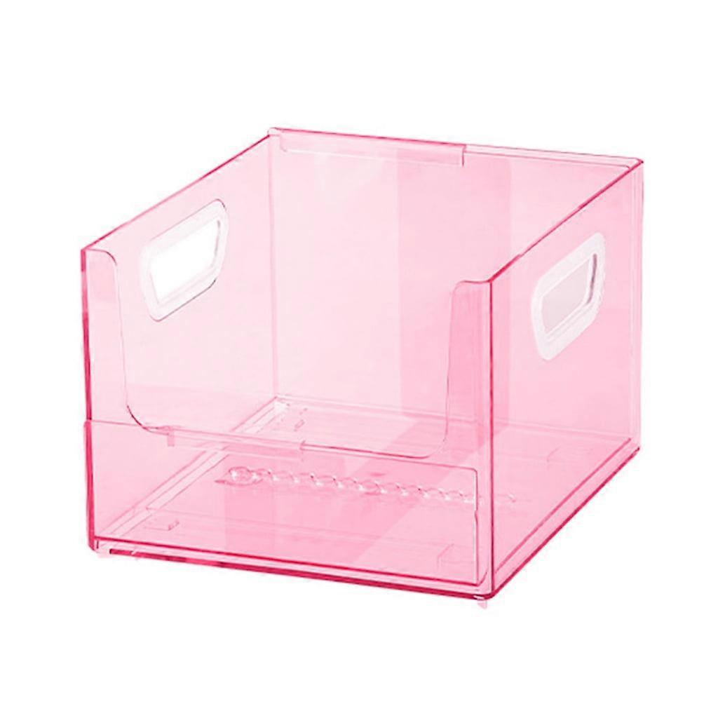 Plastic Document File Organiser Filing Storage Box with Handle, Expanding Bookend Folder Box File Storage and Filing Box