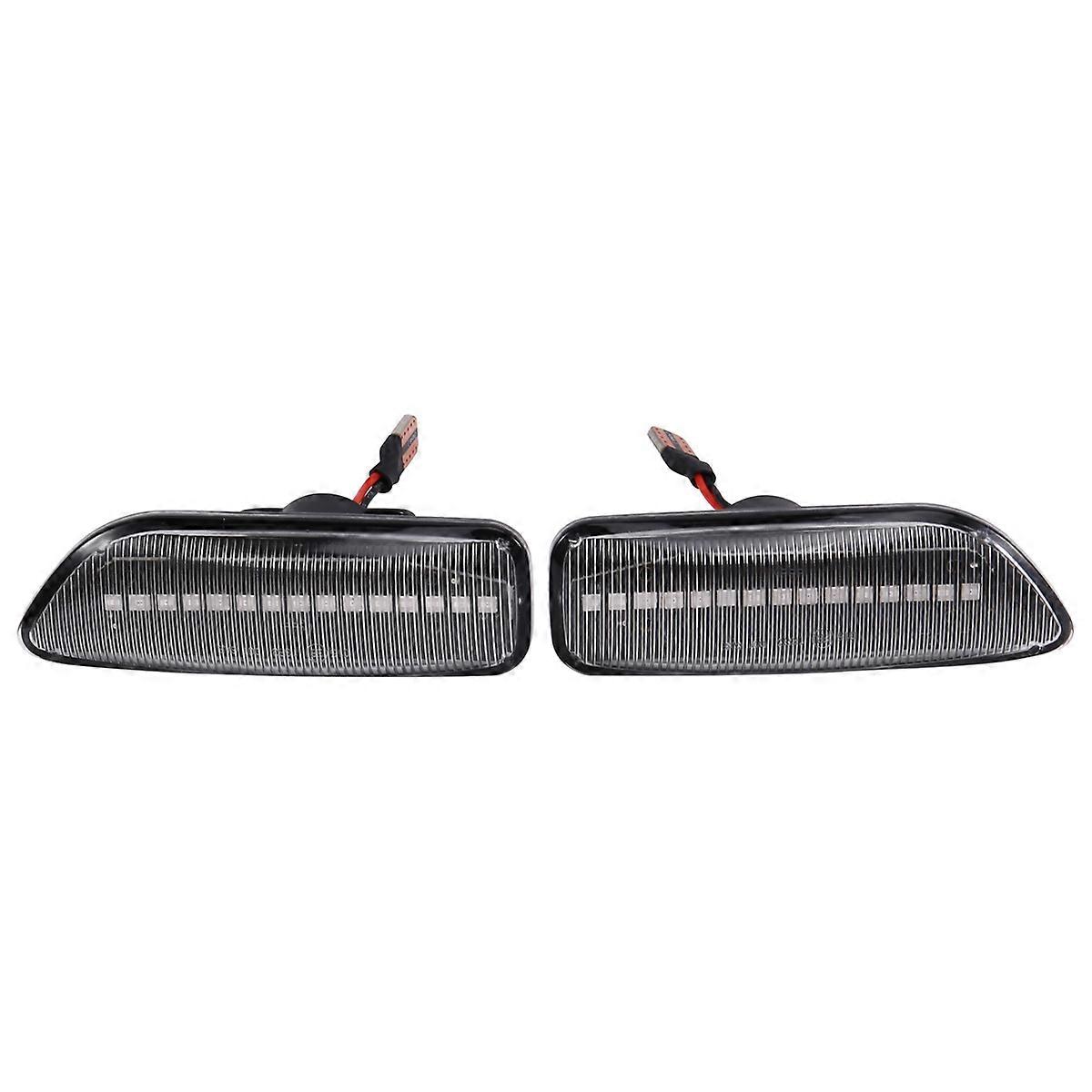 2pcs Flowing LED Dynamic Side Marker Turn Signal Light for S80 XC90 XC70 V70 S60 2001-2009
