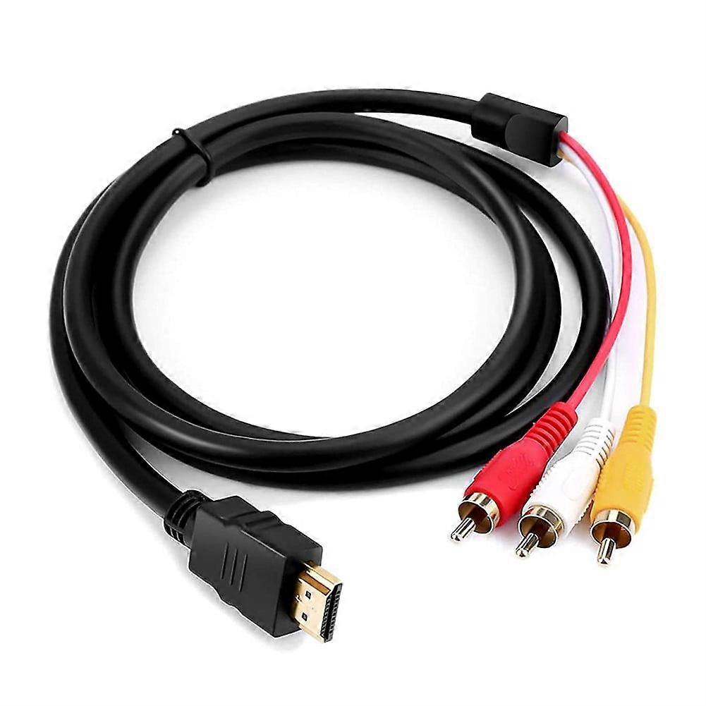 HDMI to AV HDMI to 3RCA , Red Yellow and White Difference line audio and video line HDMI TO 3RCA