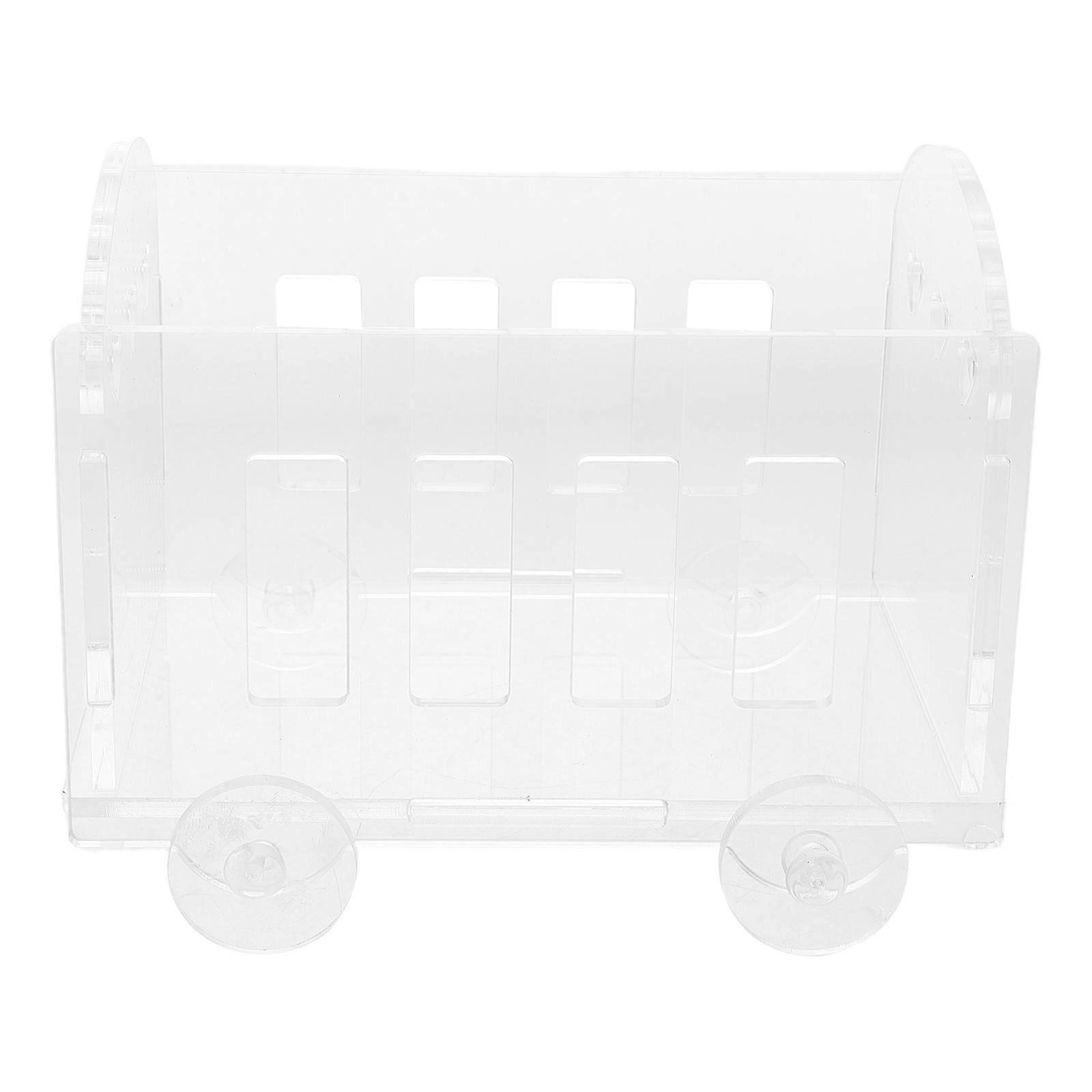 Miniature Display Case Acrylic for Decoration with 4Pcs Clear Organizer