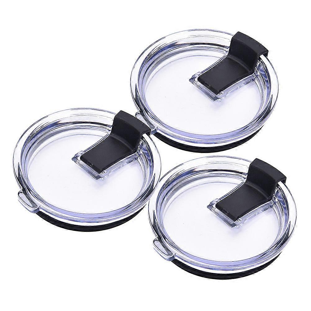 Transparent 9 Pcs Tumbler Lid Replacement With Easy Installation And Temperature Retention Suitable For Coffee Cups And Travel Mugs