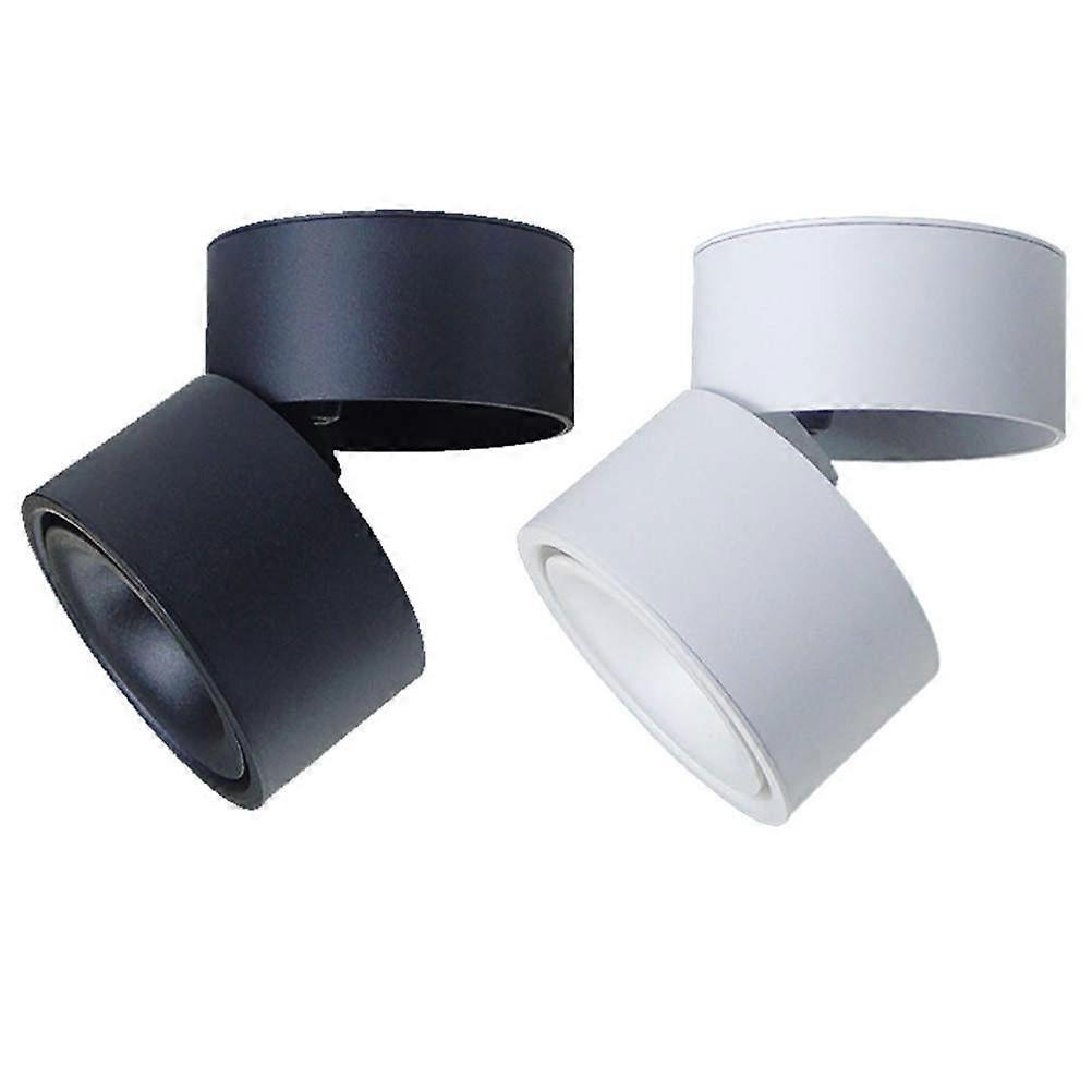 3Pcs Round LED Ceiling Downlight Spotlights For Showcase And Restaurant Lighting Featuring Adjustable Spot Head In 6500K White