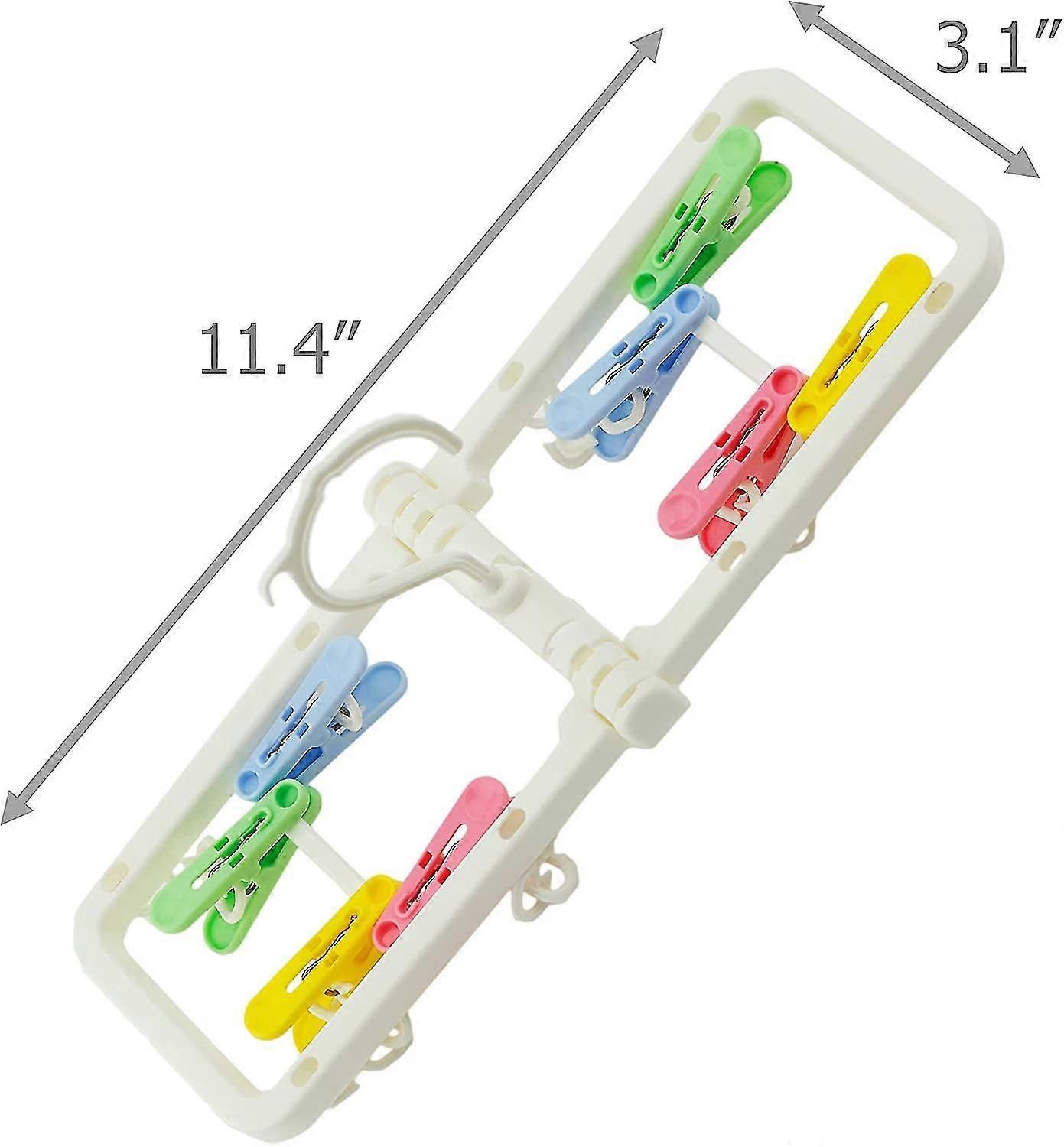 Laundry Hanger Drying Rack with 8 Clips for Towels
