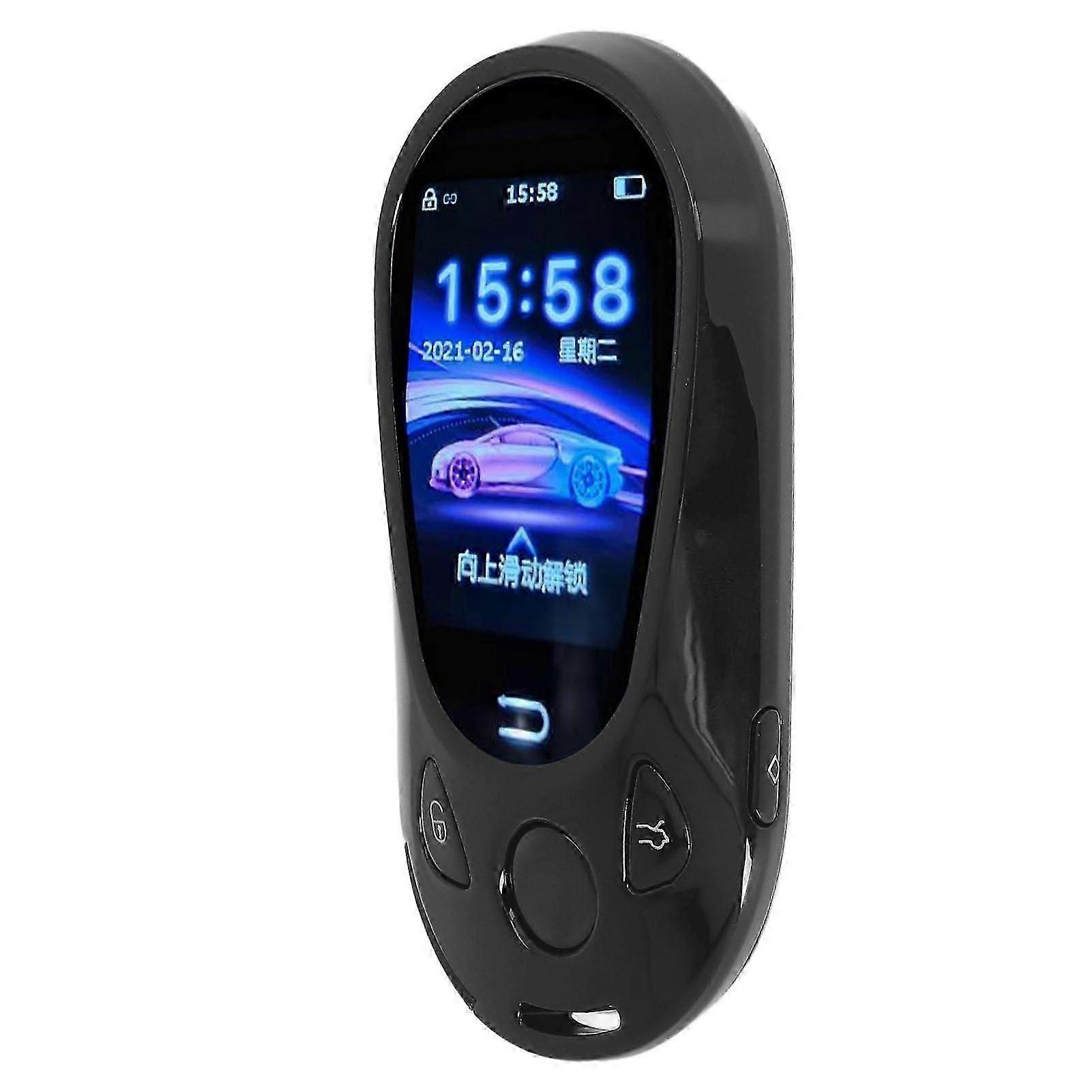 Smart LCD Touch Screen Car Keys Keyless Entry Universal Remote Key for Start and Stop Engine Button Car Models Black