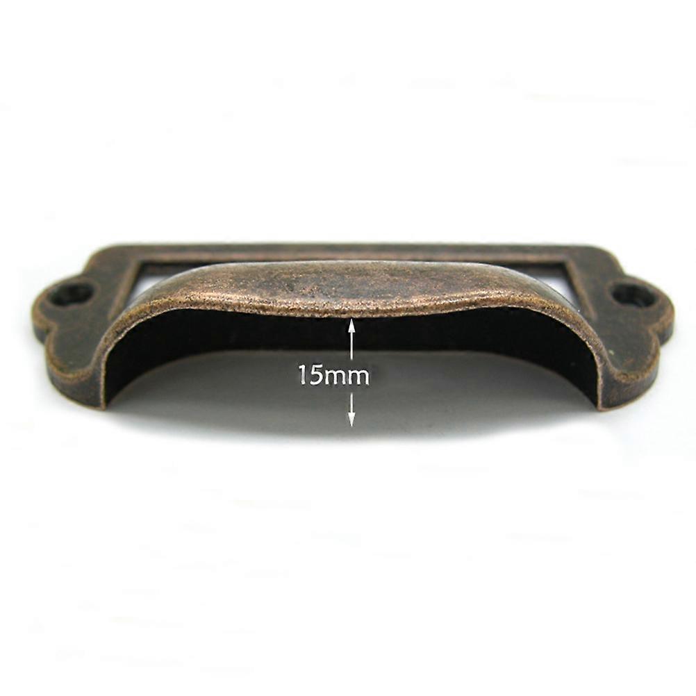 Dresser Pull Handles Zinc Alloy Suitcase Handle Wardrobe Use Dark Shape 8Pcs