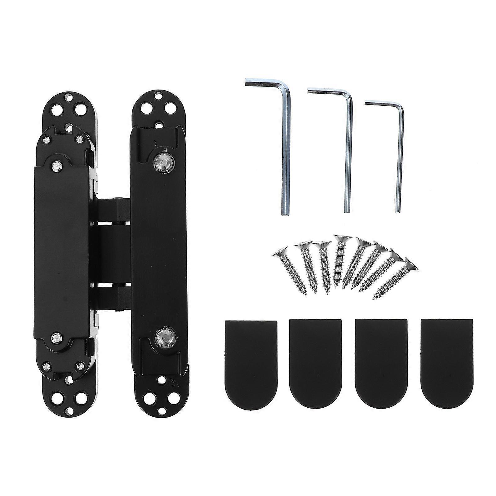 Concealed Door Hinge Metal for 180 Degree Swing Adjustable 2Pcs Home Use