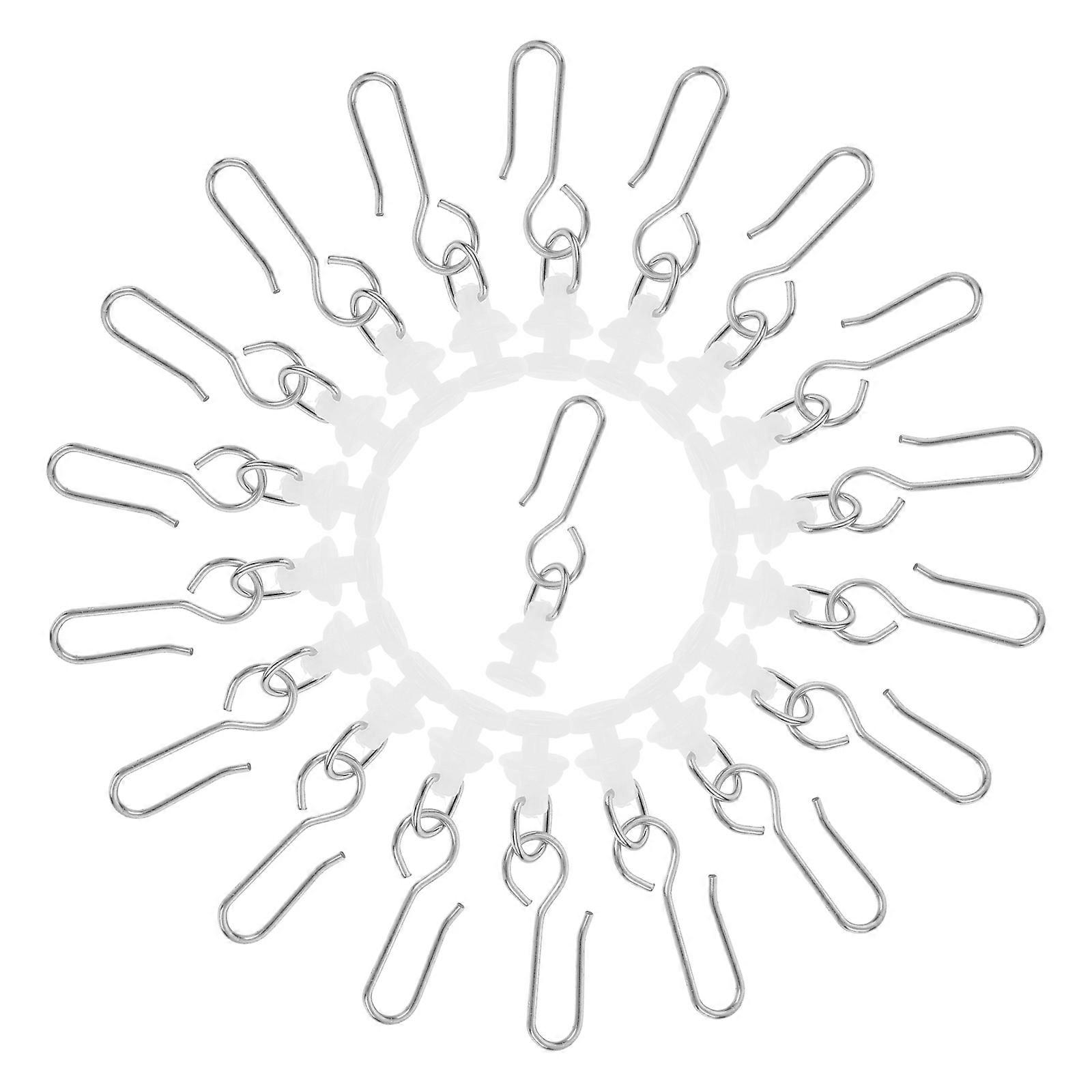 Curtain Rail Hooks for Shower Curtain Gliders Replacement 4Sets