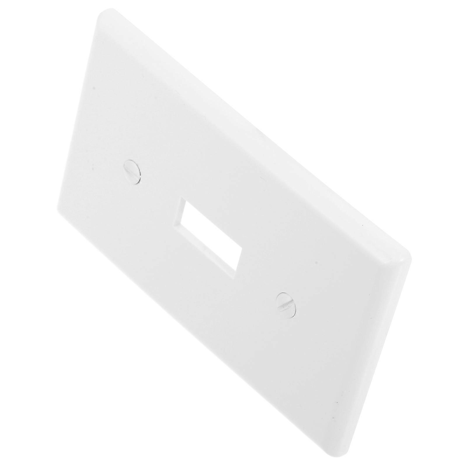Elegant Light Switch Cover For Industrial Featuring Smooth Edges And White PC Material 1Set