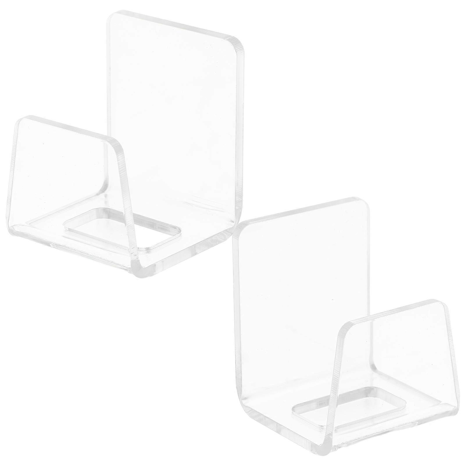 Multipurpose Sponge Rack For Kitchen And Bathroom Organization With Compact Design In Transparent Acrylic 2 Pcs