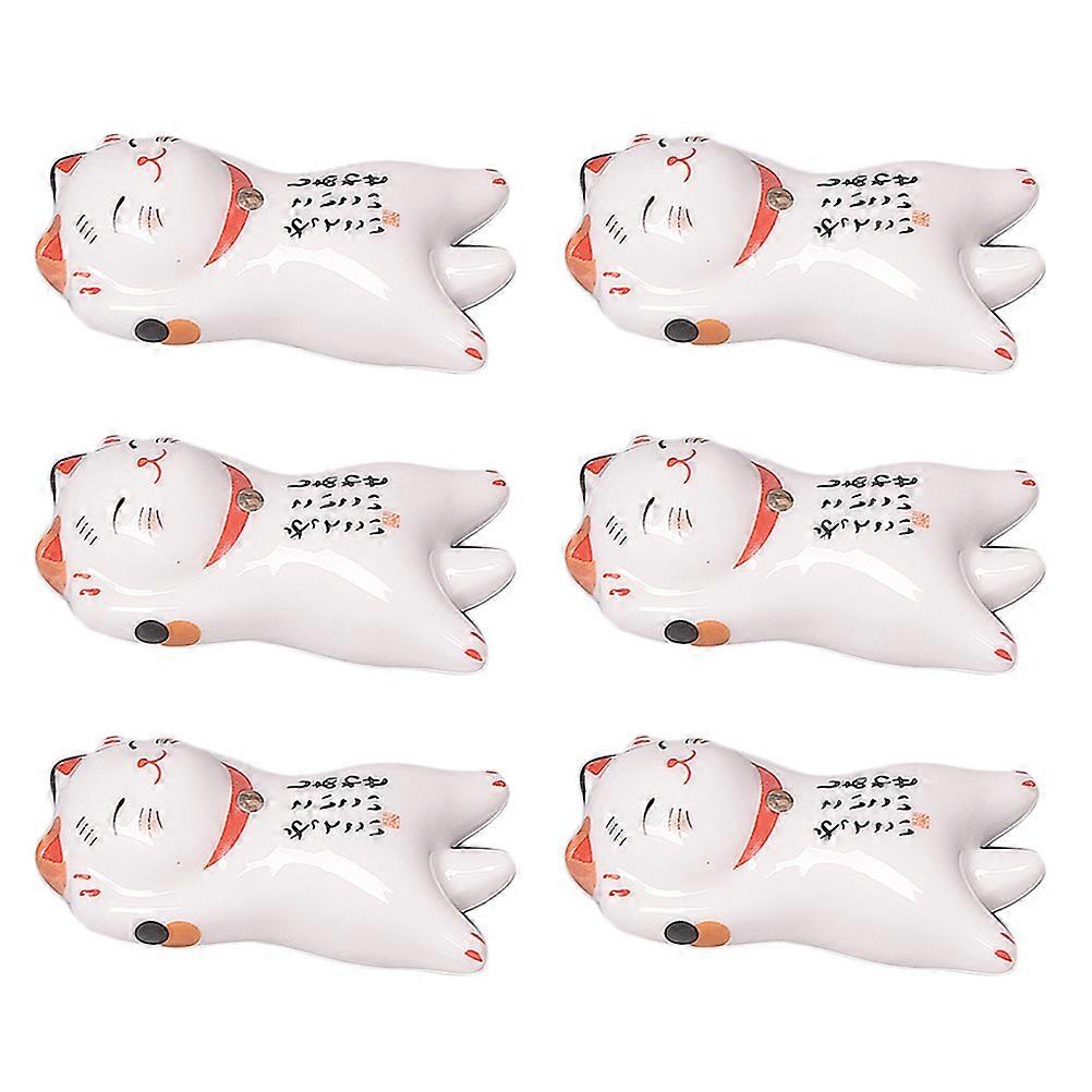 Japanese Style Ceramic Chopsticks Rest Holder Chopstick Pillow 12Pcs