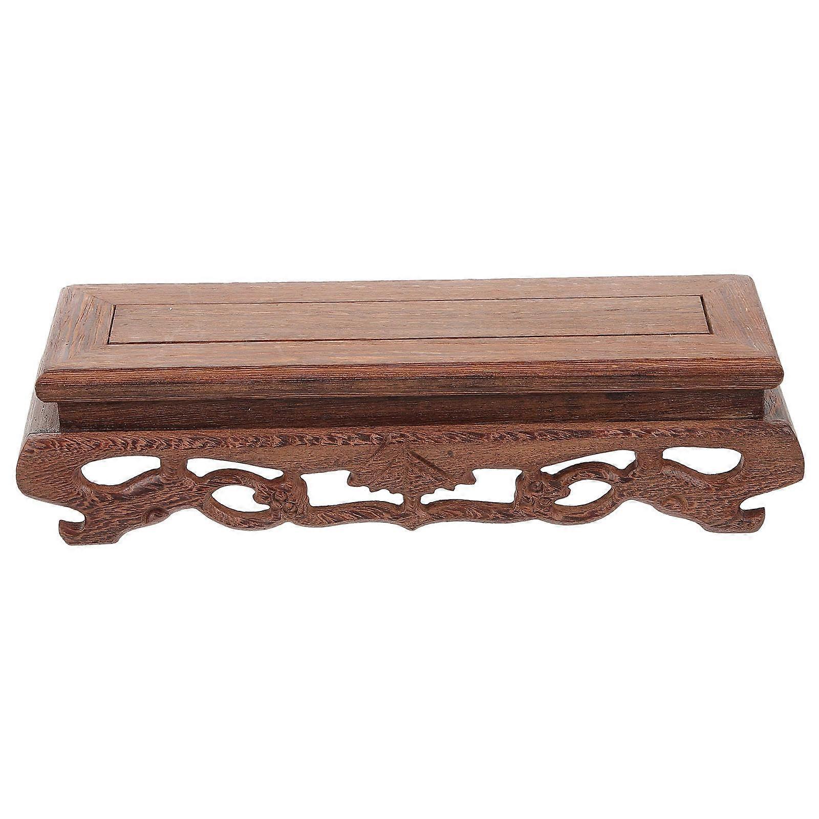 Wooden Display Stand for Home 4Pcs Solid Tabletop Vase and Fish Tank Base