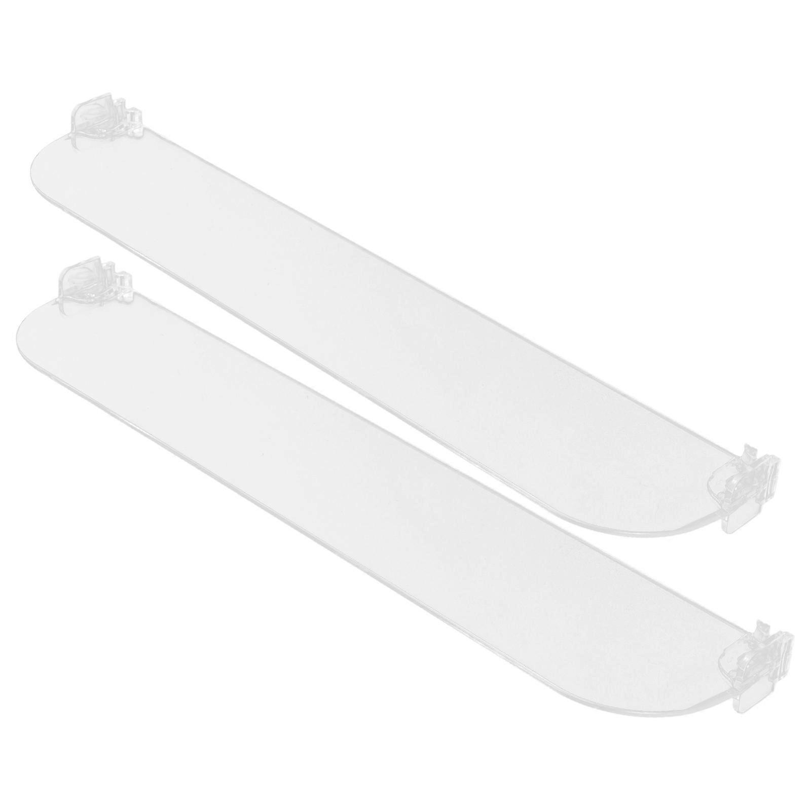 Clear Shelf Dividers 2Pcs Transparent Plastic for Supermarket Commodity Shelf