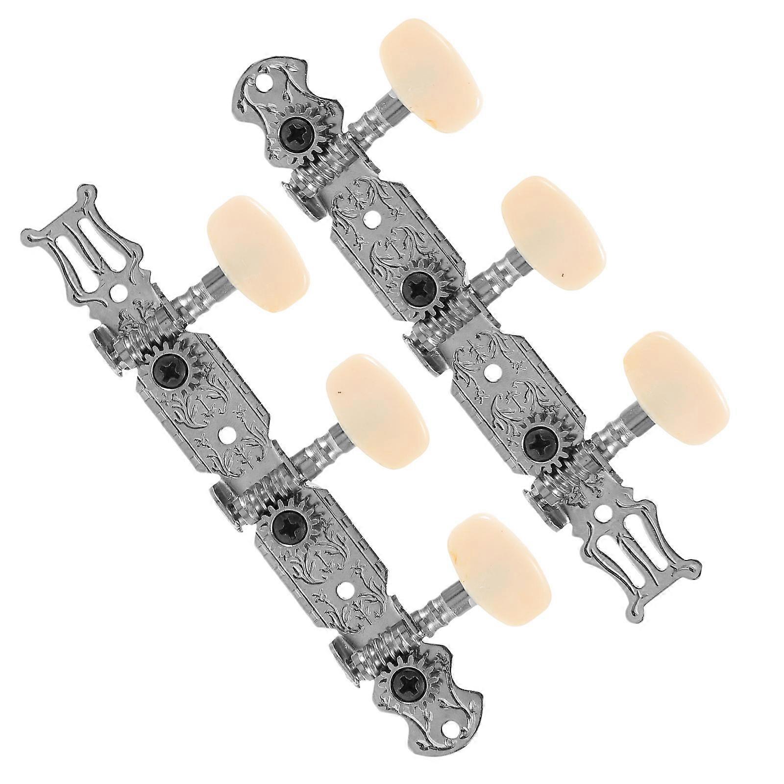 Alignment Guitar String Resin Metal Guitar Tuning Peg for Woman 6Pcs