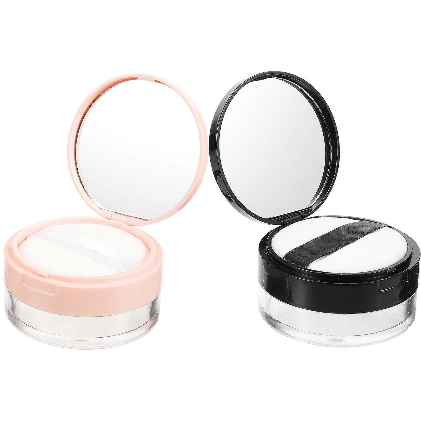 Loose Powder Containers Plastic Body Powder Boxes for Storage 8Pcs