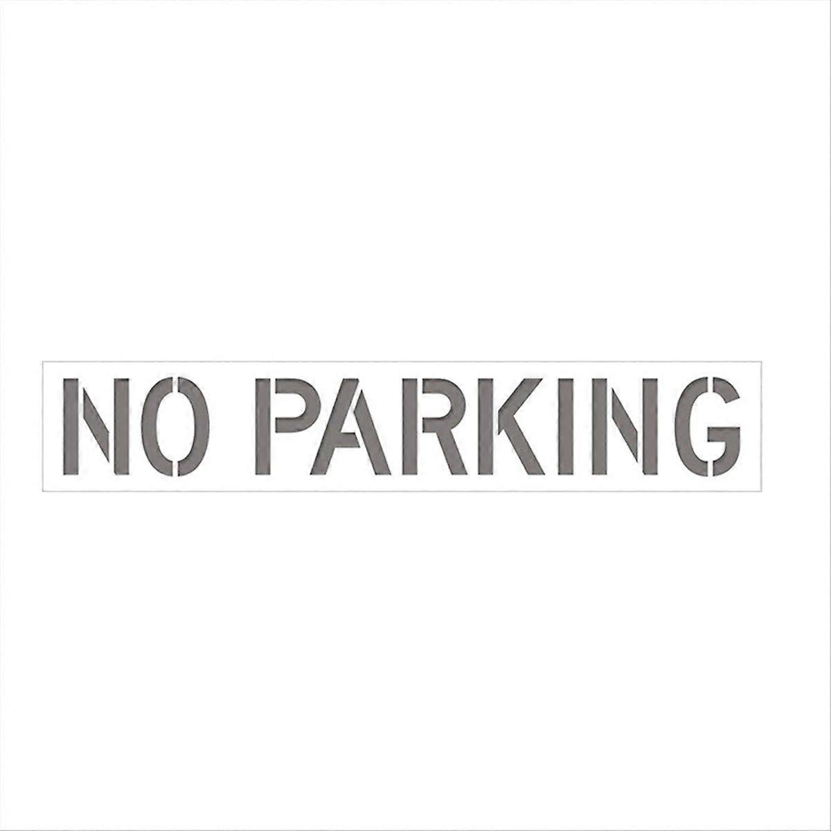 No Parking Silicone Stencil, 12" Tall Letters Pavement Sign Stencil for Parking Lot,Reusable FireLa