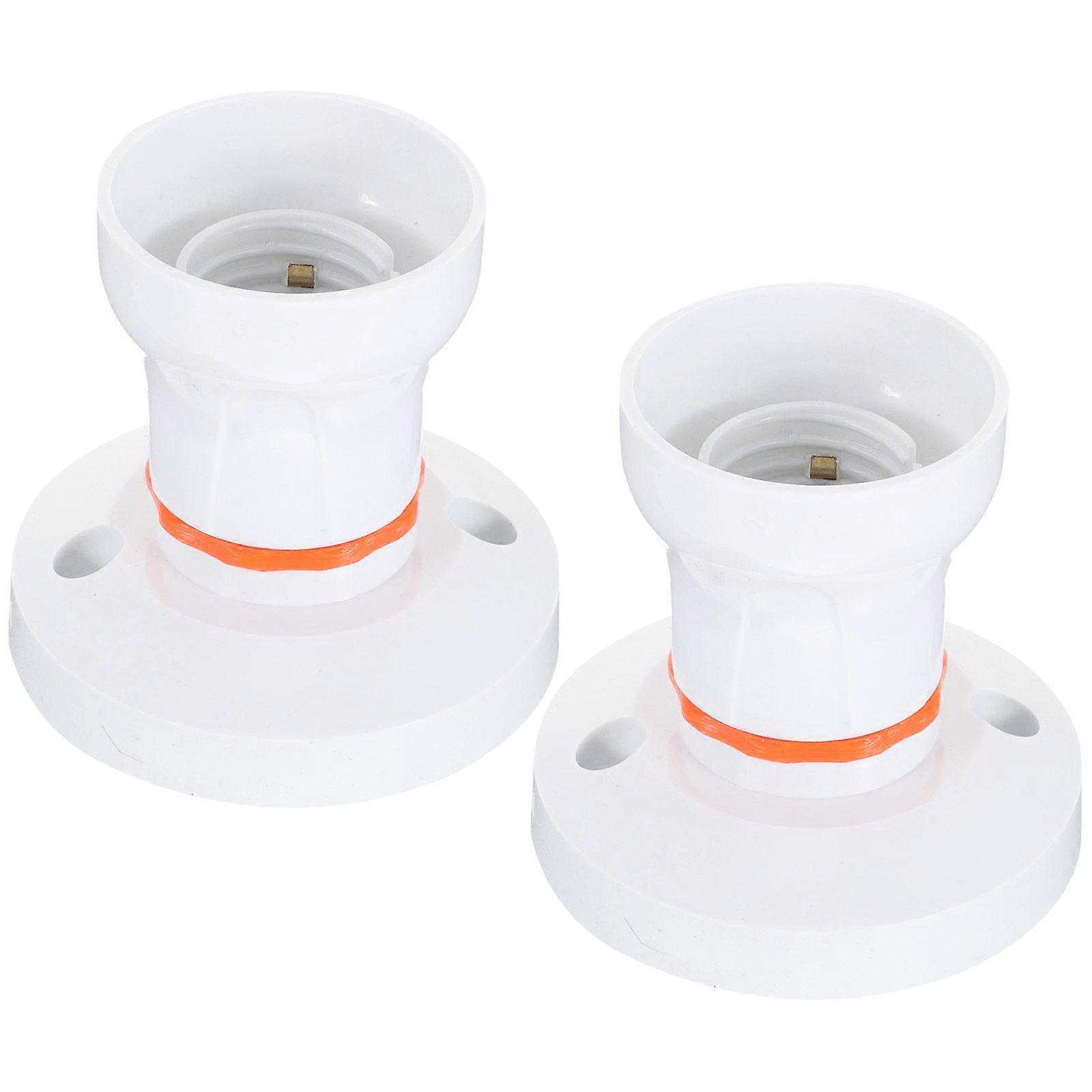 2pcs Light Socket E27/B22 Base Light Bulb Plug Ceiling Lamp Socket Adapter