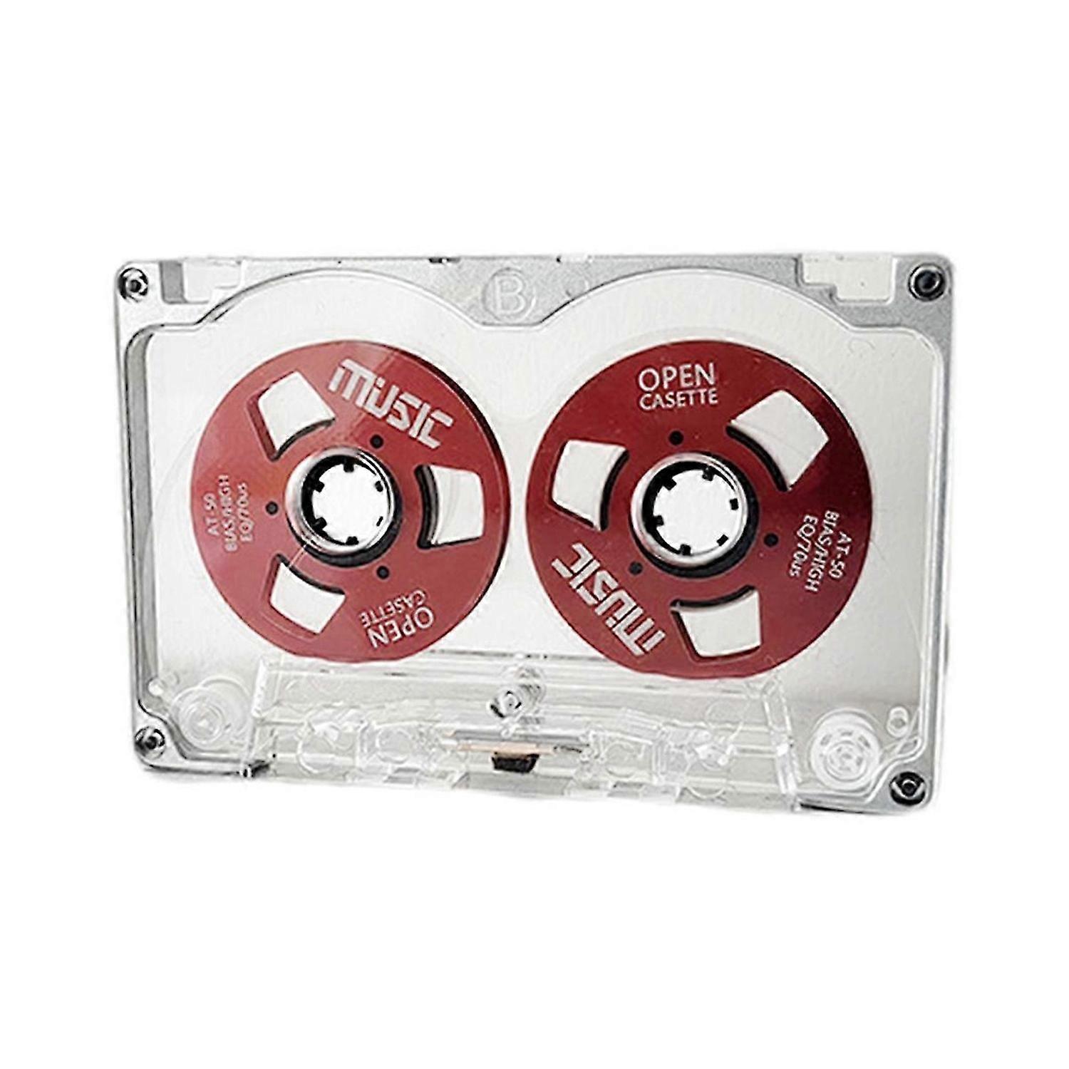 50 Minute Retro Blank Tape Disk Double-Sided Metal Small Open Disk Blank Cassette Tape Tape Disk