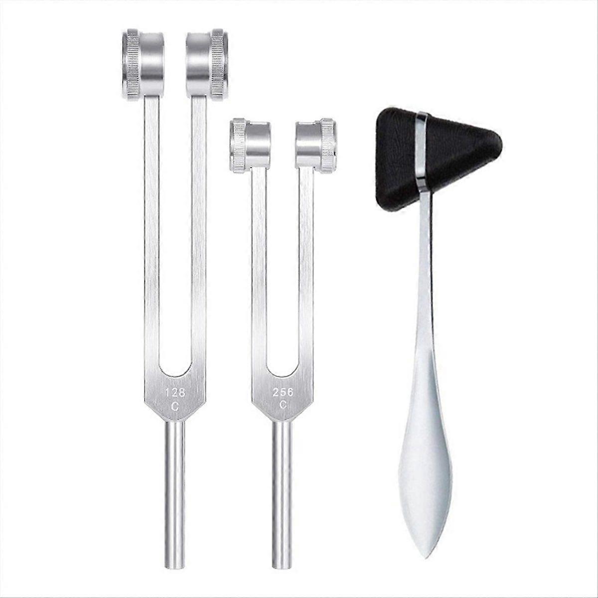 128Hz+256Hz, Body Weighted Tuning Fork for Healing Chakra Set